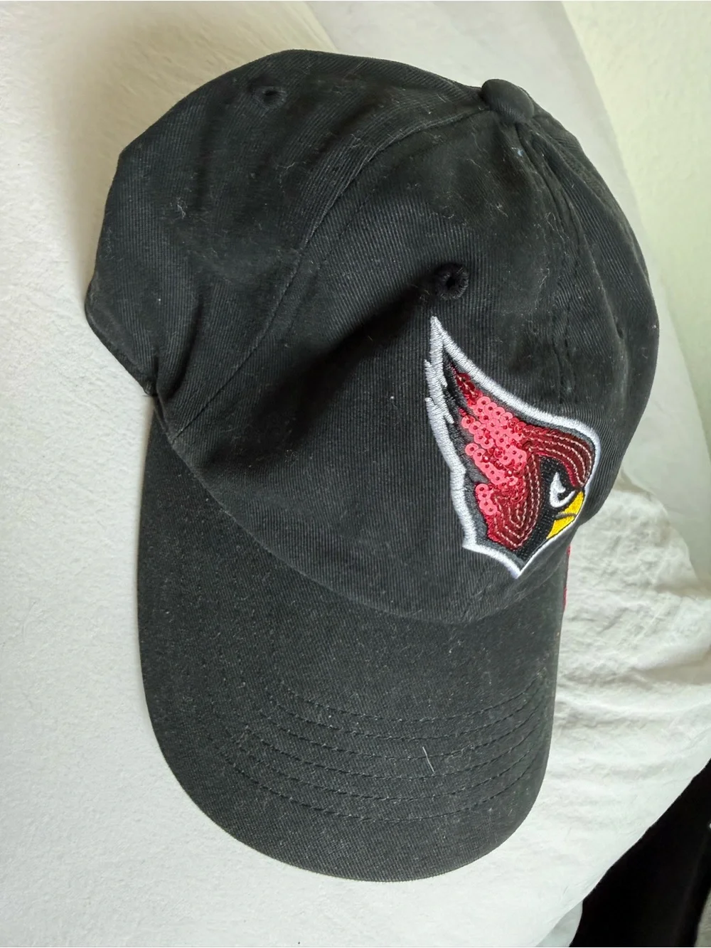 Women’s Black Arizona Cardinals Sequin Logo Baseball Cap